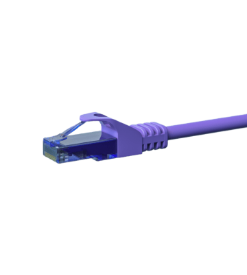 Kabel krosowy UTP CAT6a 5m fioletowy - 100% miedź