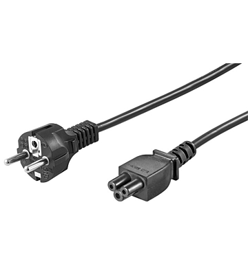 Kabel zasilający Schuko do C5 1,80m czarny