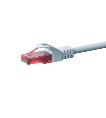 Kabel krosowy UTP CAT6 5m biały - 100% miedź