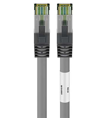 Kabel krosowy Cat8 S/FTP (PIMF) 0,25 m szary