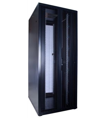 Szafa serwerowa 42U z podwójnymi perforowanymi drzwiami przednimi i tylnymi 800x1000x2000mm (szer. x gł. x wys.)