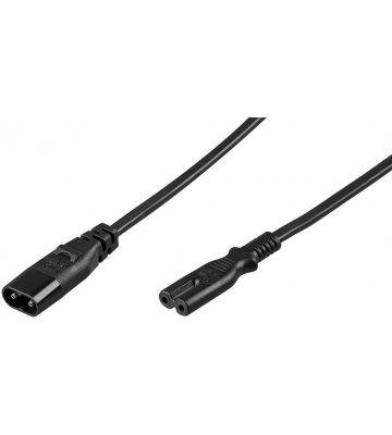 Kabel zasilający C7 do C8 2m czarny
