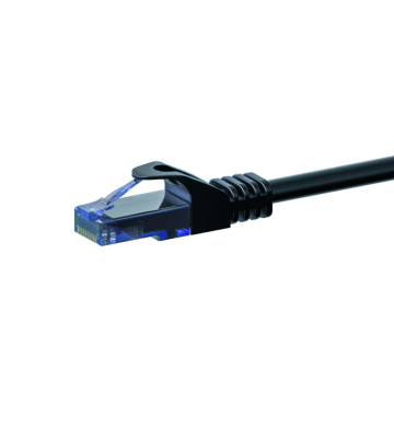 Kabel krosowy UTP CAT6a 2m czarny - 100% miedź