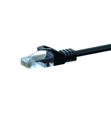Kabel krosowy UTP CAT5e 10m czarny - 100% miedź