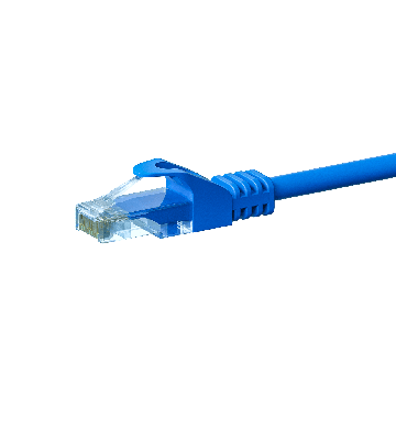 Kabel krosowy UTP CAT5e 7,5 m niebieski - 100% miedź