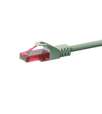 Kabel krosowy UTP CAT6 0,15m szary - 100% miedź