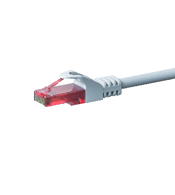 Kabel krosowy UTP CAT6 10m biały - 100% miedź