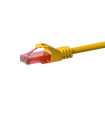 Kabel krosowy UTP CAT6 20m żółty - 100% miedź