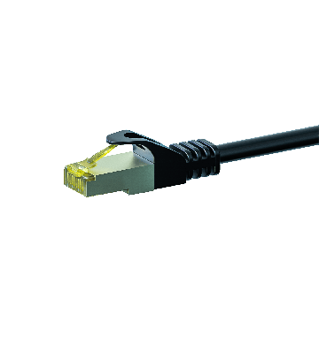 Kabel krosowy Cat7 S/FTP (PIMF) 1,50 m czarny