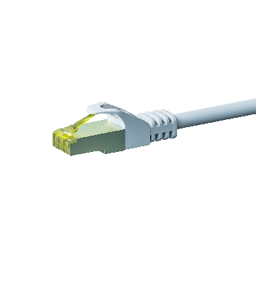 Kabel krosowy Cat7 S/FTP (PIMF) 10m biały