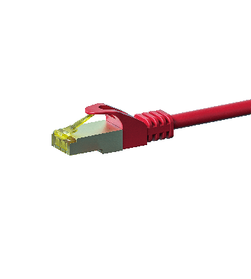 Kabel krosowy Cat7 S/FTP (PIMF) 20m czerwony