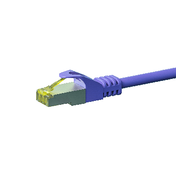 Kabel krosowy Cat7 S/FTP (PIMF) 1,50 m fioletowy