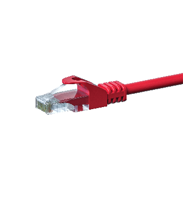 Kabel krosowy UTP CAT5e 1,50 m czerwony - CCA