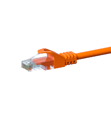 Kabel krosowy UTP CAT5e 0,25 m pomarańczowy - CCA