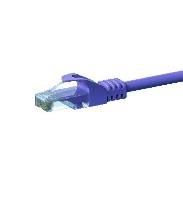 Kabel krosowy UTP CAT6 0,50m fioletowy - CCA