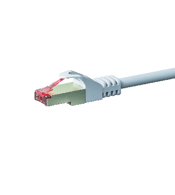 Kabel krosowy CAT6 S/FTP (PIMF) 0,50 m biały 