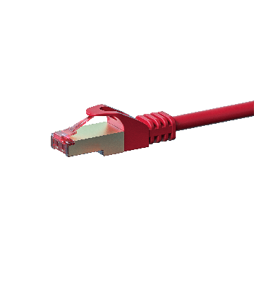 Kabel krosowy CAT6 S/FTP (PIMF) 10m czerwony 