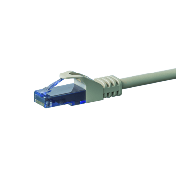 Kabel krosowy UTP CAT6a 0,15m szary - 100% miedź