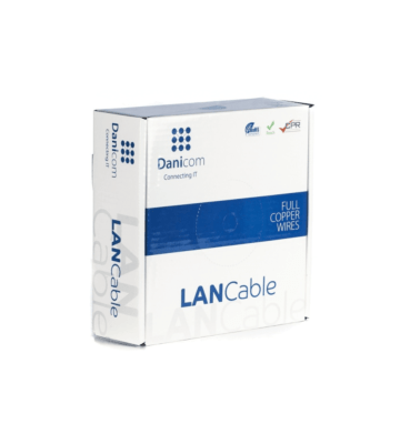 DANICOM CAT5E UTP 100m cable on roll rigid - LSZH (Eca)