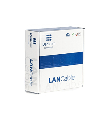Kabel CAT5e U/UTP 100m na bębnie elastyczny szary CCA
