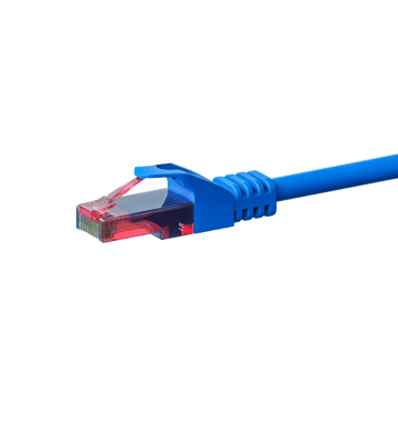 Kabel krosowy UTP CAT6 5m niebieski - 100% miedź