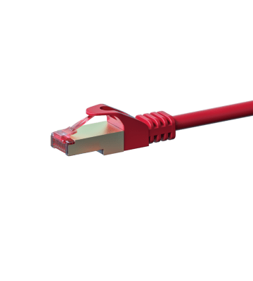 Kabel krosowy CAT6 S/FTP (PIMF) 5m czerwony 