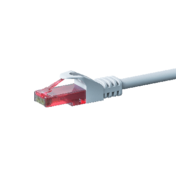 Kabel krosowy UTP CAT6 15m biały - 100% miedź