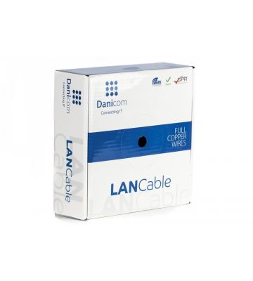 Kabel DANICOM CAT6 FTP 50m na rolce elastyczny - PVC (Fca)