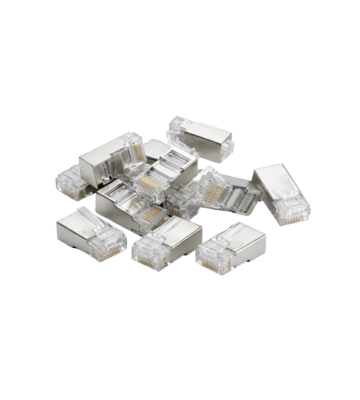 Złącze DANICOM FTP CAT6 RJ45 - do drutu litego - 10 szt.