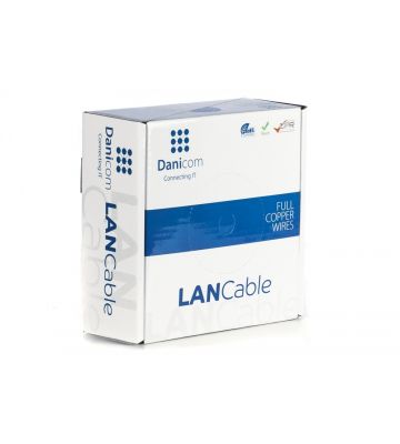 DANICOM CAT5E FTP 50m cable on roll flexible - PVC (Fca)