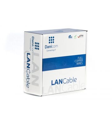DANICOM CAT5E UTP 305m Kabel zewnętrzny na rolce sztywny - PE (Fca)
