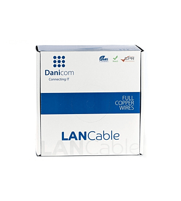 Kabel CAT8 S/FTP 50m na bębnie sztywny - LSZH (Dca)