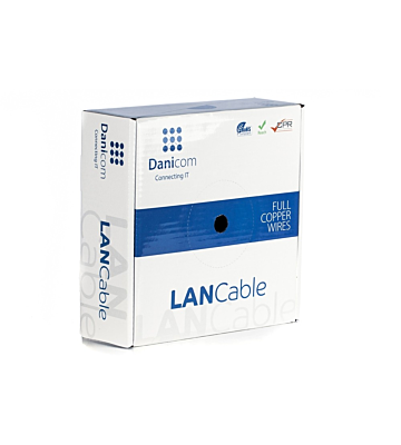 Kabel DANICOM CAT6 FTP 50m na rolce, sztywny - LSZH (Dca)