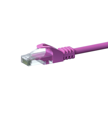 Kabel krosowy UTP CAT6 2m różowy - CCA