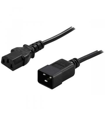Kabel zasilający C13 do C20 1,80m czarny