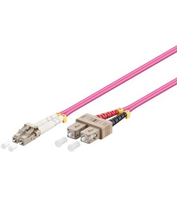 Kabel światłowodowy LC-SC OM4 1m