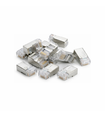 Złącze przelotowe DANICOM FTP CAT6 RJ45 - elastyczny rdzeń przelotowy - 10 sztuk