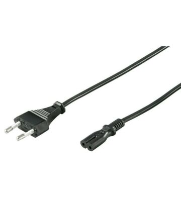Kabel zasilający wtyczka euro do C7 5m czarny