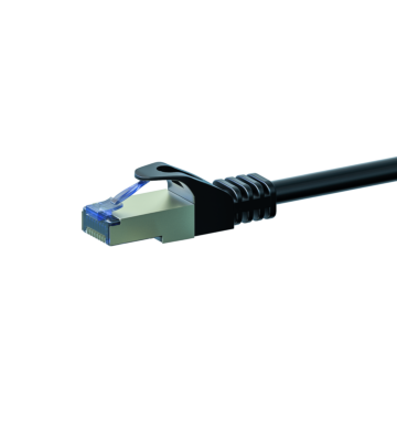 Kabel krosowy CAT6a S/FTP (PIMF) 5m czarny