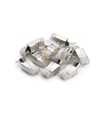 Złącze DANICOM SFTP CAT6a RJ45 - do drutu litego - 10 szt.