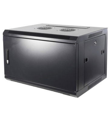 Szafka ścienna 4U z drzwiami metalowymi 600x600x280mm (szer. x gł. x wys.)
