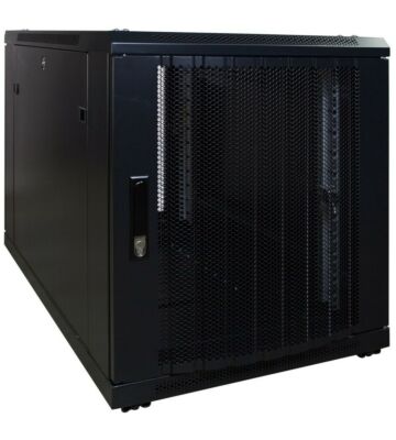 Mini szafa serwerowa 12U z drzwiami perforowanymi 600x1000x720mm (szer. x gł. x wys.)