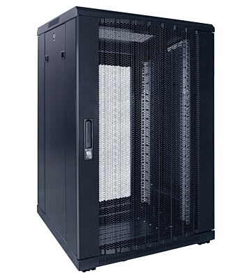 Szafa serwerowa 18U z drzwiami perforowanymi 600x600x1000mm (szer. x gł. x wys.)