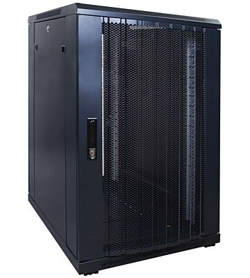 Szafa serwerowa 18U z drzwiami perforowanymi 600x800x1000mm (szer. x gł. x wys.)