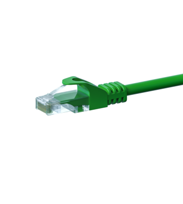 Kabel krosowy UTP CAT5e 15m zielony - 100% miedź