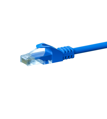 Kabel krosowy UTP CAT5e 10m niebieski - 100% miedź