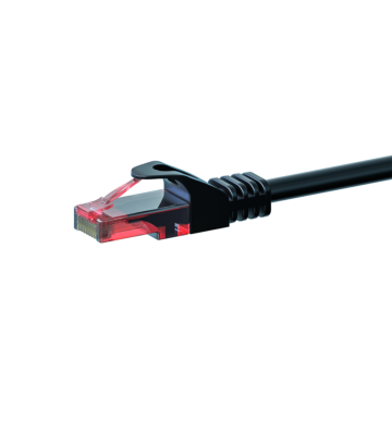 Kabel krosowy UTP CAT6 15m czarny - 100% miedź