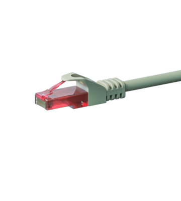 Kabel krosowy UTP CAT6 15m szary - 100% miedź