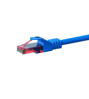 Kabel krosowy UTP CAT6 15m niebieski - 100% miedź