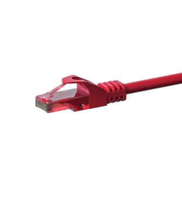 Kabel krosowy UTP CAT6 20m czerwony - 100% miedź